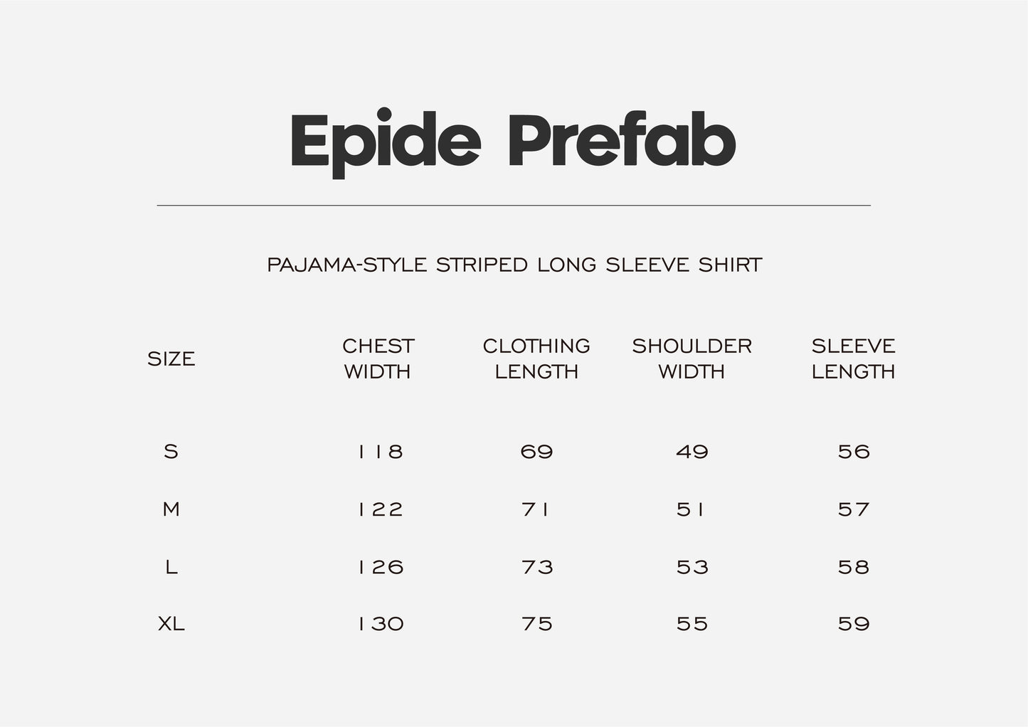 Pajama-style Striped Long Sleeve Shirt