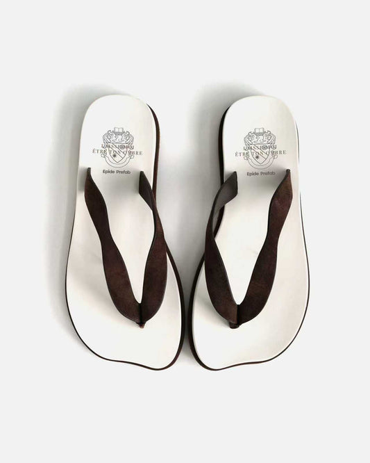 Ombré Flip Flop in Leather