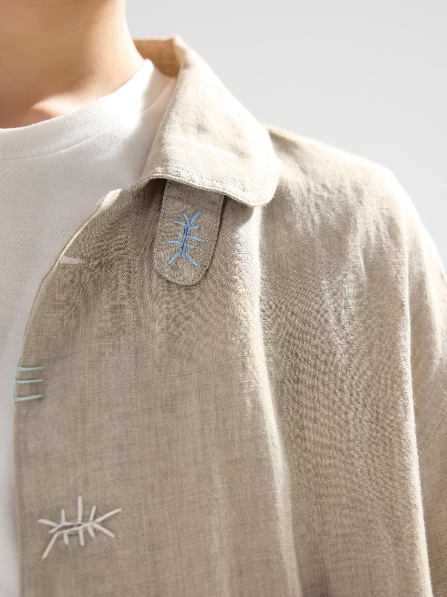 Hand Embroidered Frank Shirt Jackets