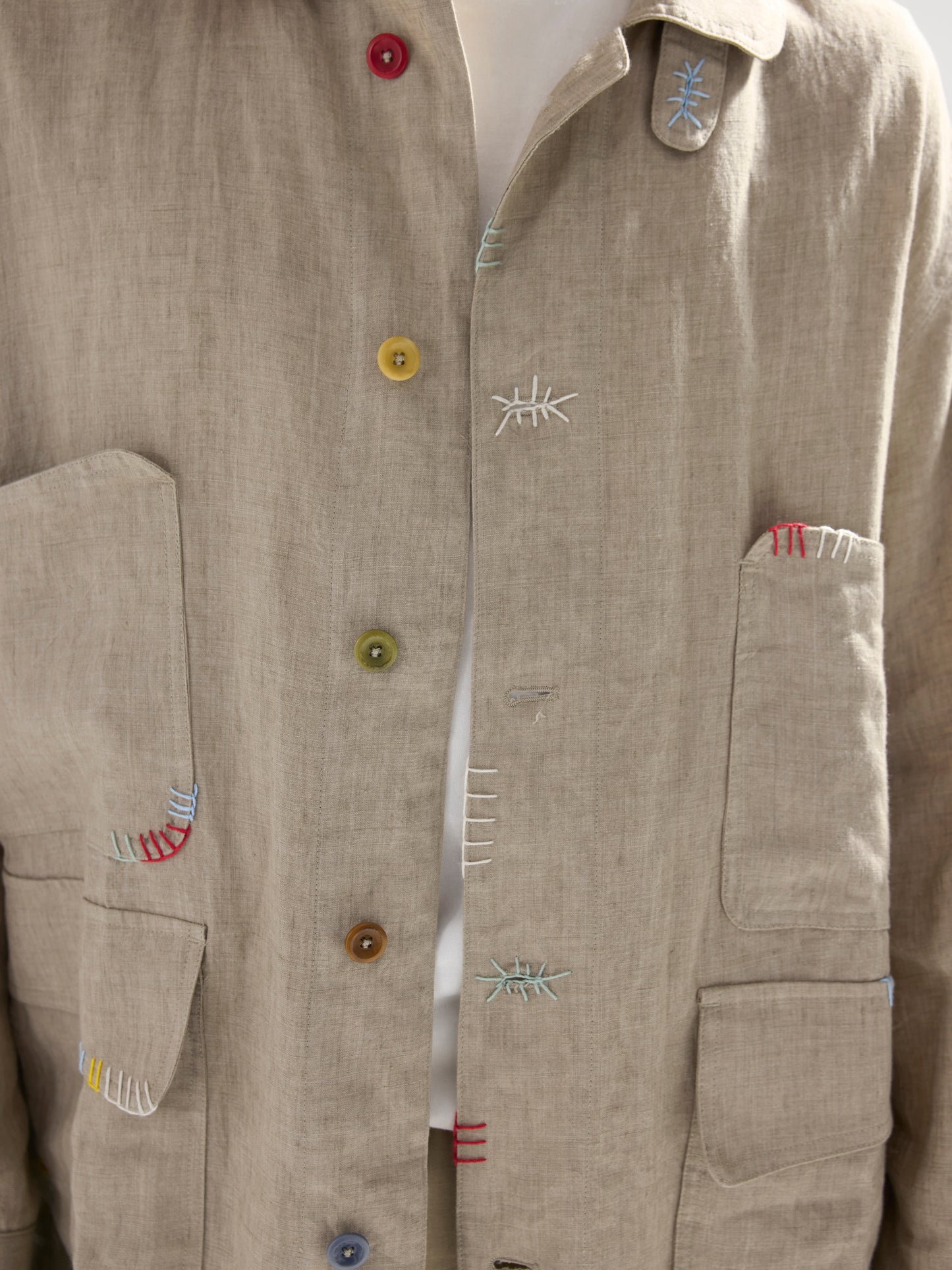 Hand Embroidered Frank Shirt Jackets