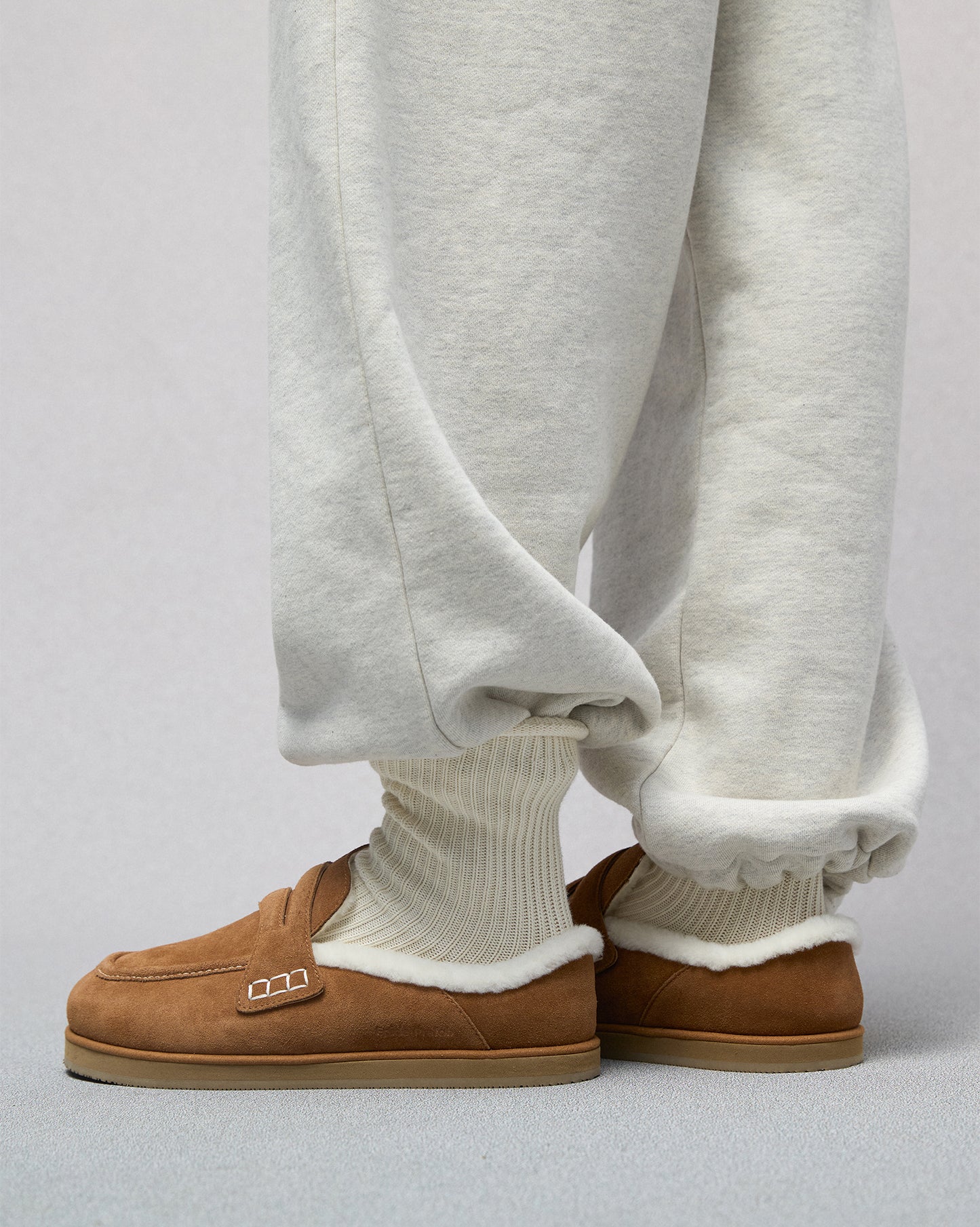 Shearling Slide Loafers