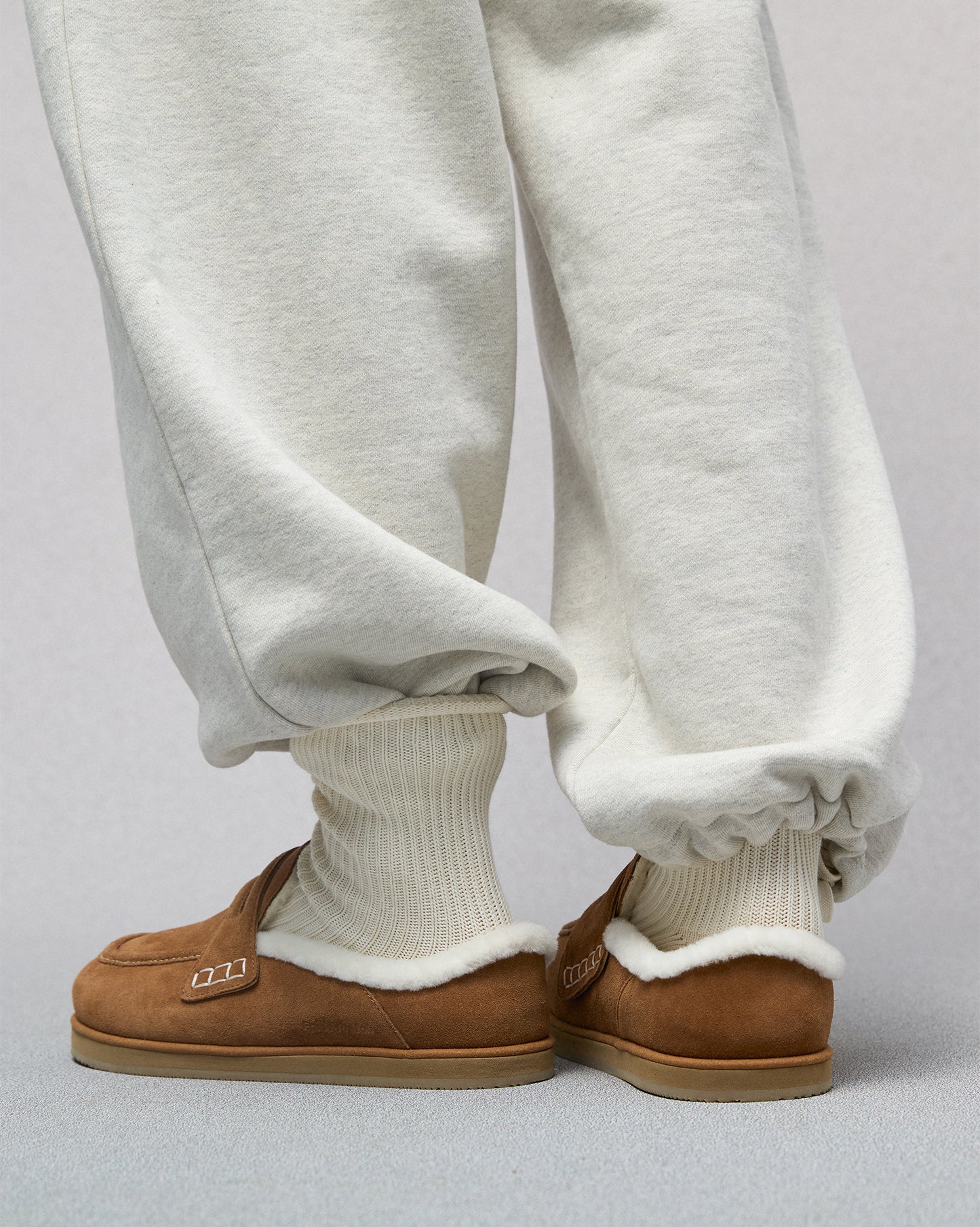 Shearling Slide Loafers