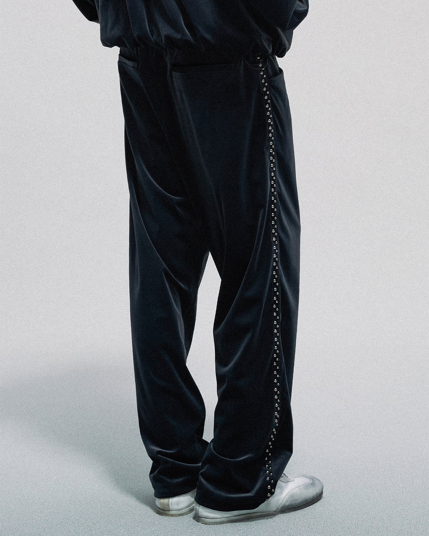 Studded Velvet Track Pants
