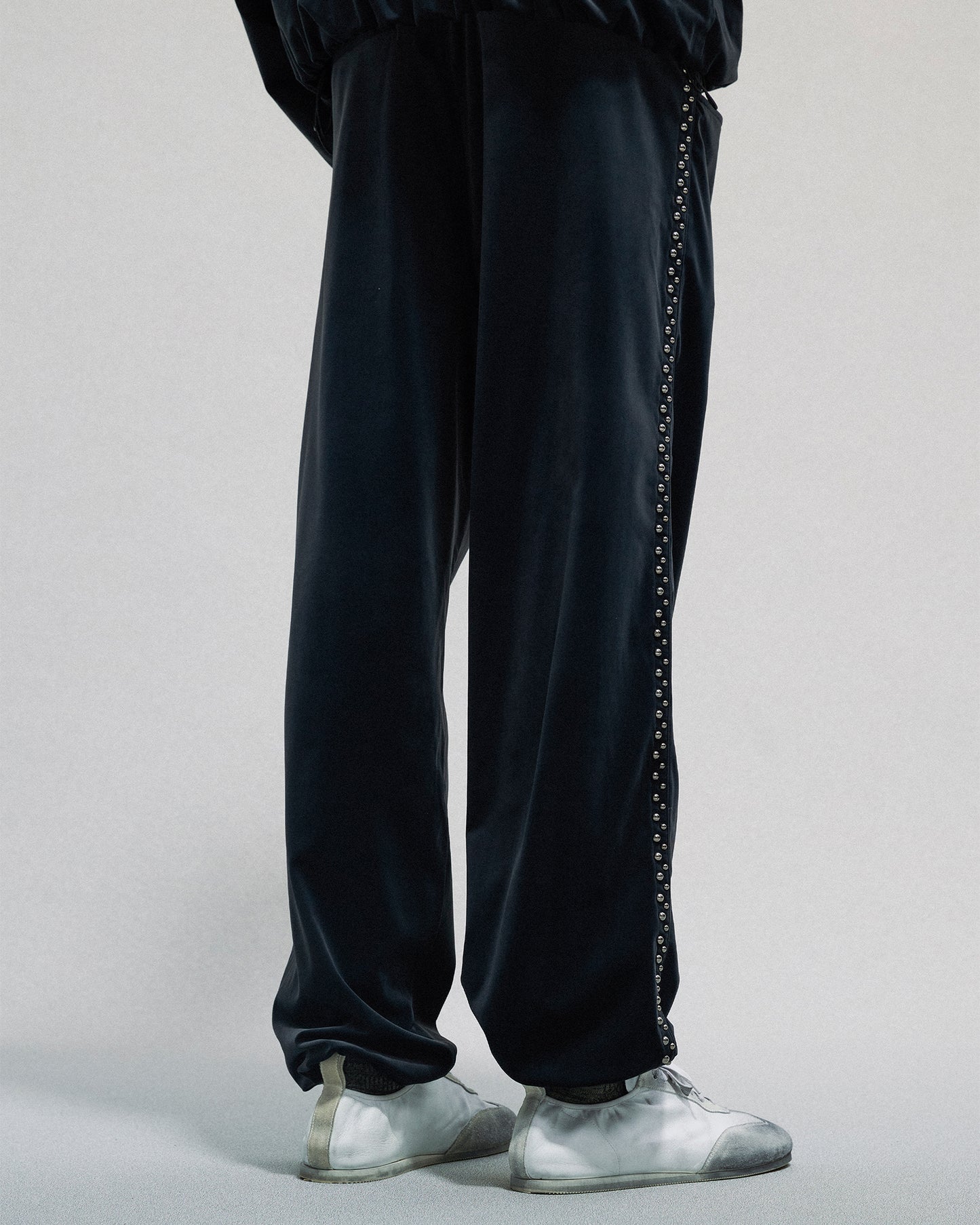 Studded Velvet Track Pants
