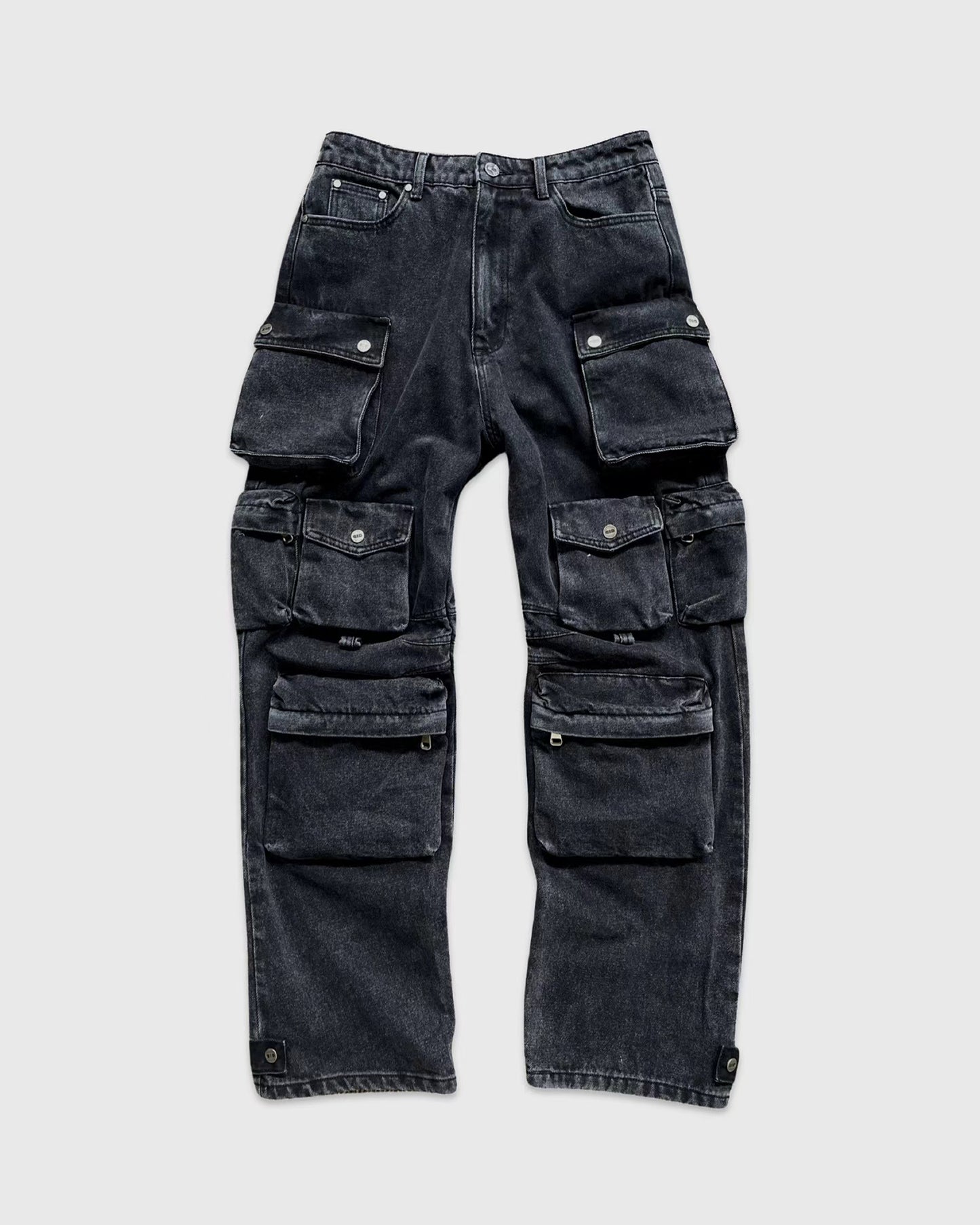 Multi Pocket Washed Cargo Jeans – EPIDE PREFAB